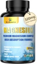 5- in-1 Magnesiumkompleks: 124; 320mg Magnesiumglycinat, malat, citrat: 124; Støtte til søvn, muskelafslapning og energistofskifte: 124; Høj Absorption: 124; Vegan, ikke- GMO: 124; 120 Kapsler