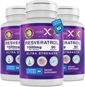 Genex Formulas 1500mg Resveratrol med BioPerine til Absorption (3 Pack)