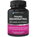 Resveratrol Supplement - Potent 1400mg Formel med Trans Resveratrol, Quercetin, Grape frø, grøn te, Acai og rød vin ekstrakt - 60 Veggie kapsler