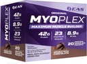 Eksperimentel & Applied Sciences EAS Original Myoplex Maximum Muscle Builder Meal Erstatning Protein Drink Mix 124; Quality Protein Blend Dex124; 42g Protein Dex124; 20 Individuelle pakker (Dobbelt Rich Chokolade)