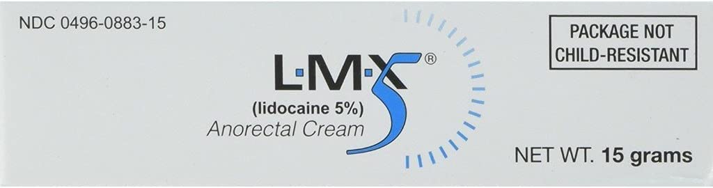 LMX5 Lidocain Pain Relief Cream, 15g Tube - tematisk, hurtigt virkende, lang levetid brug for cuts, Scraps, Sunburn, Bites
