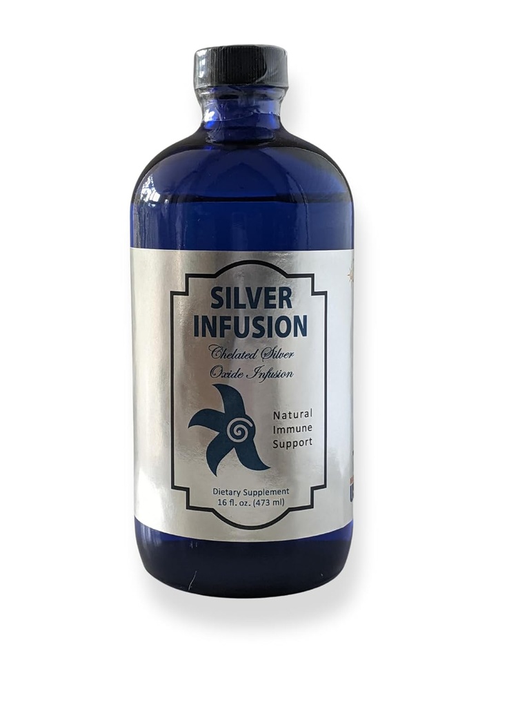 3. Rock Essentials Sølv Infusion 150 PPM Sølv oxide Tonic Kosttilskud Alle naturlige flydende immunforsvar supplement Personlig pleje (16 oz)