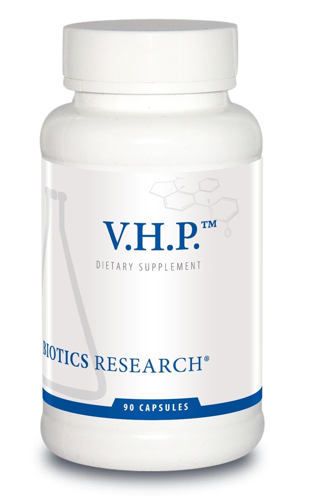 Biotics Research V.H.P. - Valerian, Humle, Passionflower, GABA, Anxiolytic, Relaxation Formel, 90 Kapsler