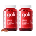 Goli Nutritional Supplement, Apple Cider Vinegas Gummy Vitamin Nutrition, 2 pakke med 60 greve
