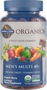 Life Organics Mænd 40 + Gummy Vitamin - Berry - Certificeret Organisk, Non- GMO, Vegan, Kosher Complete Multi - Methyl B12, C & D3 - Gluten, Soy & Dairy Free, 120 Real Fruit Gummies