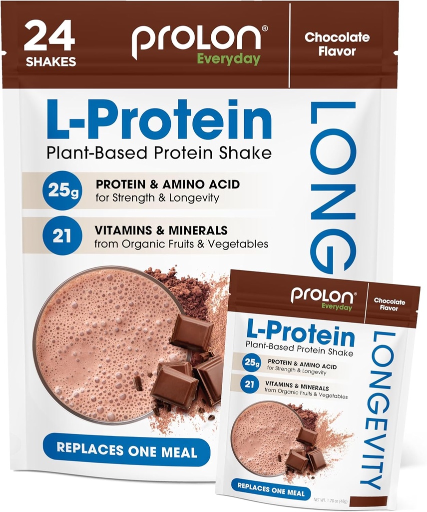 Prolon Longevity Plant Based Protein Powder 124; Muscle Syntese & Repair, Sund Aging, Boost Performance