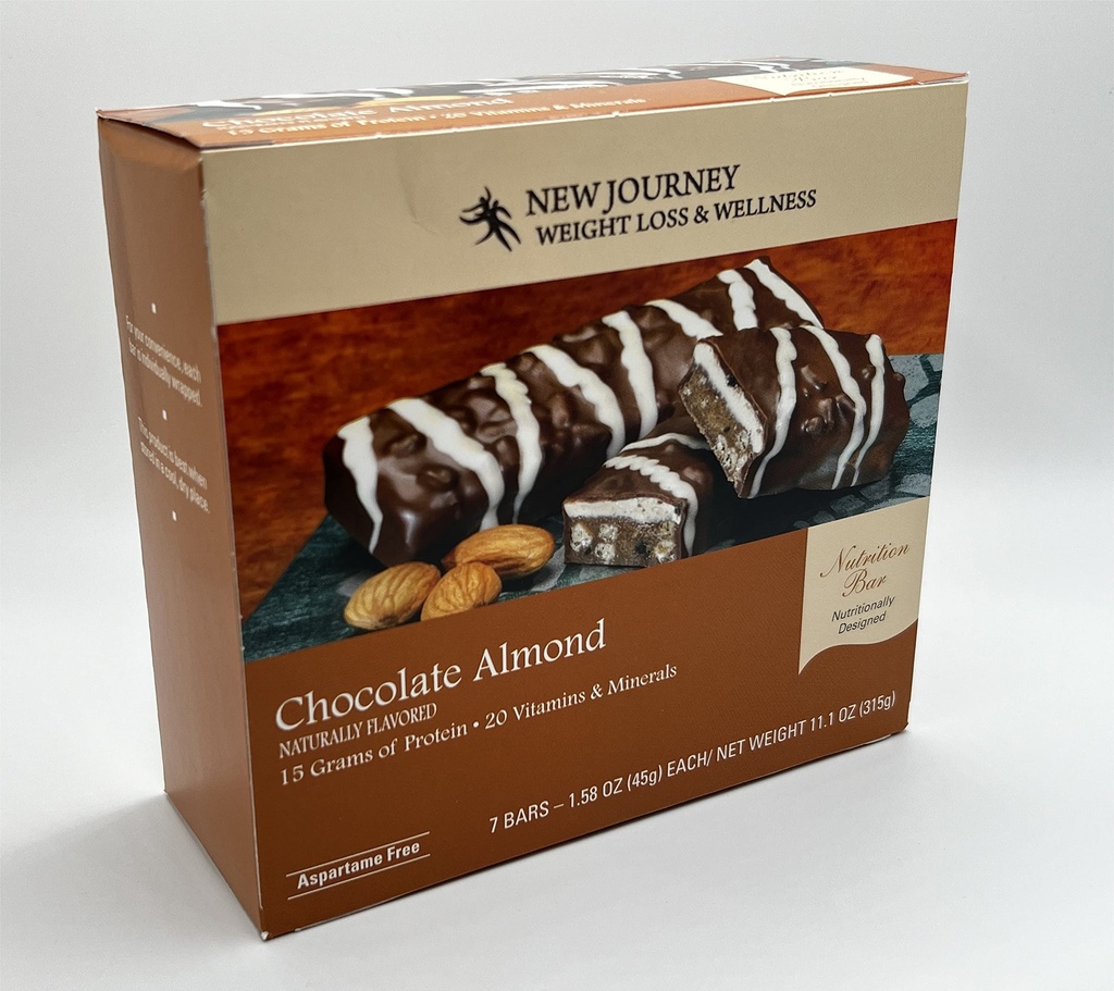 Chokolade Mandel Bar - Ny Journey Vægttab & Wellness - High Protein Nutrition Bar (7 barer / kasse)