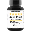 MONOHERB Acai Frugtekstrakt 1000 mg - 90 Vegetariske kapsler
