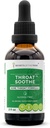 Throat Soothe Alcohol- Free Extract, High- Potency Herbal Drops, Tincture Made from Tincture, Licorice, Slippery Elm, Marshmallow, Sage, Echinacea, Elderberry. Sore Hals Formel 2 oz