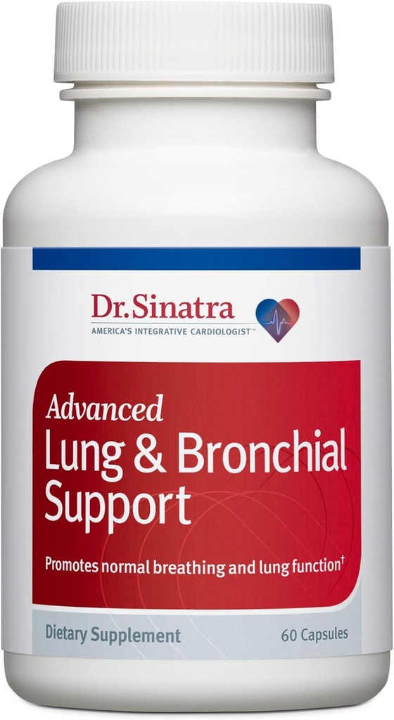 Dr. Sinatra Advanced Lung & Bronchial Support Supplement for Lung Health Support, Clear Breathing and Respiratory Function (60 Capsules, 30-Day Supply)