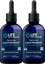 Life Extension Fast- Actioning Liquid Melatonin (Citrus- Vanilla), 2 Fluid Ounces (pakke med 2)