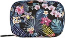 Naanle Pill Organizer Hawaii Palm blade Blomster Pill Box 7 Dag Pill Case Rejsepose Pill Organizer Bag med lynlås Portable ugentlige sag Kompakt størrelse for Vitamin Supplement Holder