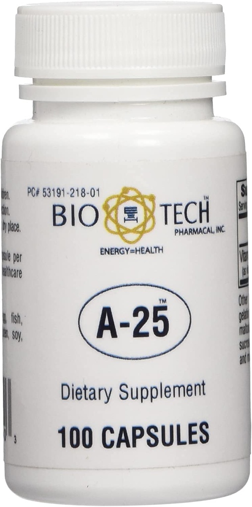 A-25 Vitamin A Palmitat Kosttilskud Til syn immuncelle vækst knoglemetabolisme - 100 kapsler