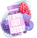 Gut Health Gummies for Women - Daglig Detox + Superfood, Probiotika 6Bill CFU 'er, fordøjelsesfremmende enzymer, Bloating Relief, Metabolisme, Vægttab, Brain, Mood, Hormonal Balance, Skønhed, Vegan, Kosher, 60ct