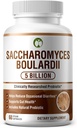 Probiotika til fordøjelsessygdomme Saccharomyces Boulardii 60 Capsules Name 124; 5 Millioner CFU Aids Occasional Diarré & Gut Health
