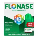 Flonase Allergi Relief Nasal Spray, 24 timers non drowsy Allergi Medicin, målt Nasal Spray - 144 sprays (pakke med 2) - Fald og sæsonbetinget Allergi Relief