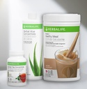 Trio Combo HERBALIFE Formel 1 Sund Nutritional Shake Mix (Cafe Latte 780g) -Urte Aloe koncentrat Pint (Original 473ml) - Urte te te koncentrat (Original 102g)