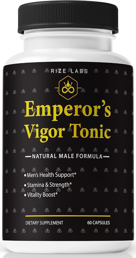 rize laboratorier - Kejserens Vigor Tonic for mænd, Alle naturlige kost supplement til at forbedre ydeevne, kapsler til at fremme Stamina og energi (60 kapsler)