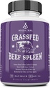 Ancestral Kosttilskud Græs Fed Beef Spleen Supplement, 3000mg Oksekød orgel Spleen Support Formel fremmer fordøjelse, immunforsvar, jern, energi og allergi sundhed, ikke GMO, 180 kapsler