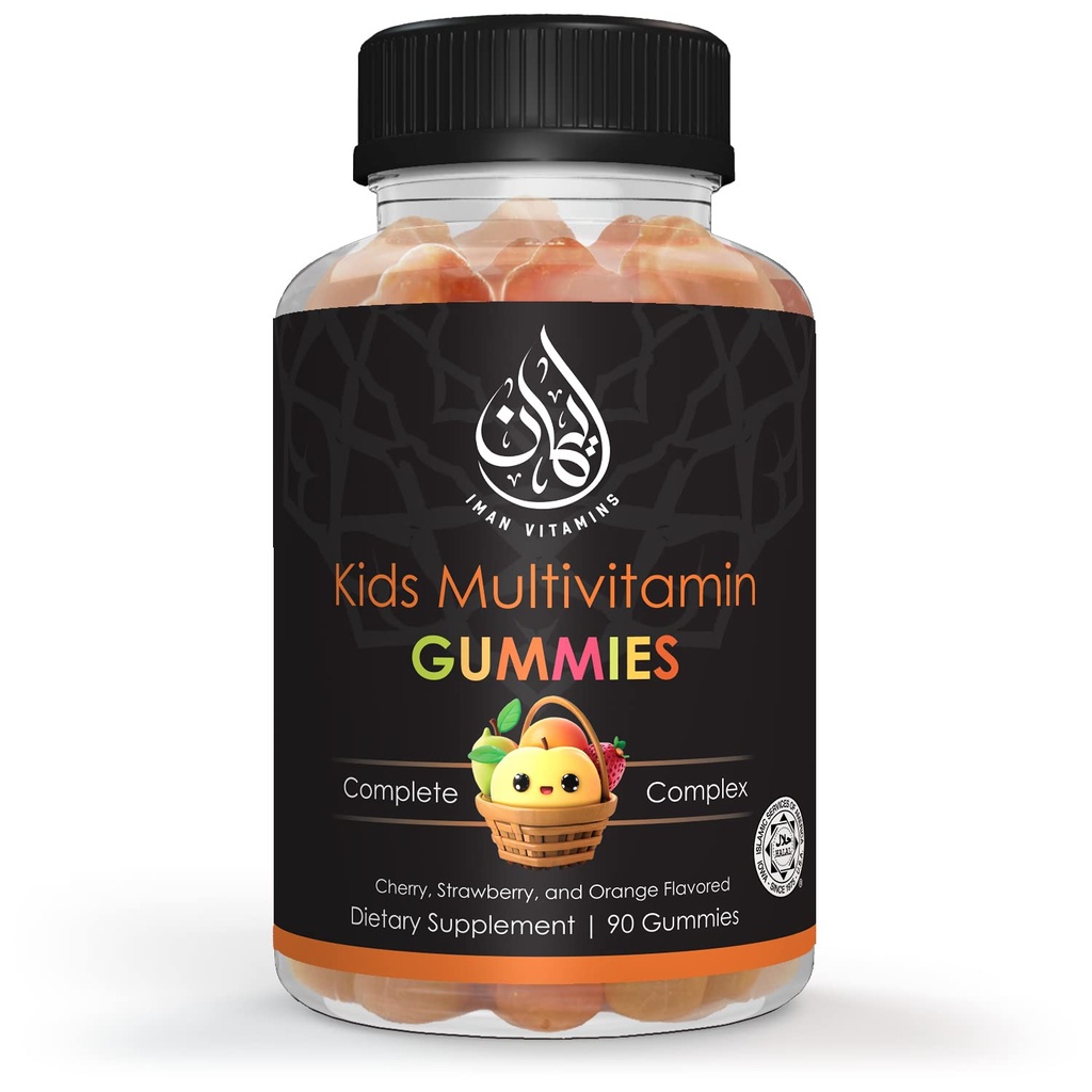 Halal Kids Multivitamin Gummies Mezzogiorno 124; vitamin C, D, Zink, A, E, B6, B12, Biotin, Folate, Inositol Mezzogiorno 124; Styrke Metabolisme, Knogler & Immunitet Mezzogiorno 124; Gluten Free Mezzogiorno 124; 90 Tæl