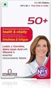 Kvinde 50 + multivitaminer med vitaminer, jern, calcium, aminosyrer, vedligeholde energi, Vision & Heart Health, Vegetarisk 30 tabletter