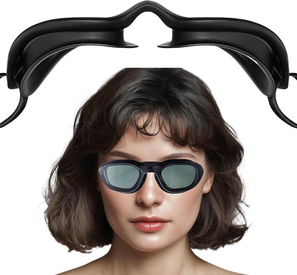 Fugtighedskammer Briller til tørre øjne Relief, 3D Hydrating Sleep Goggles med Soft and Comfortable, Sealed Sleep Mask til CPAP-brugere, Perfekt pasform, Justerbar rem