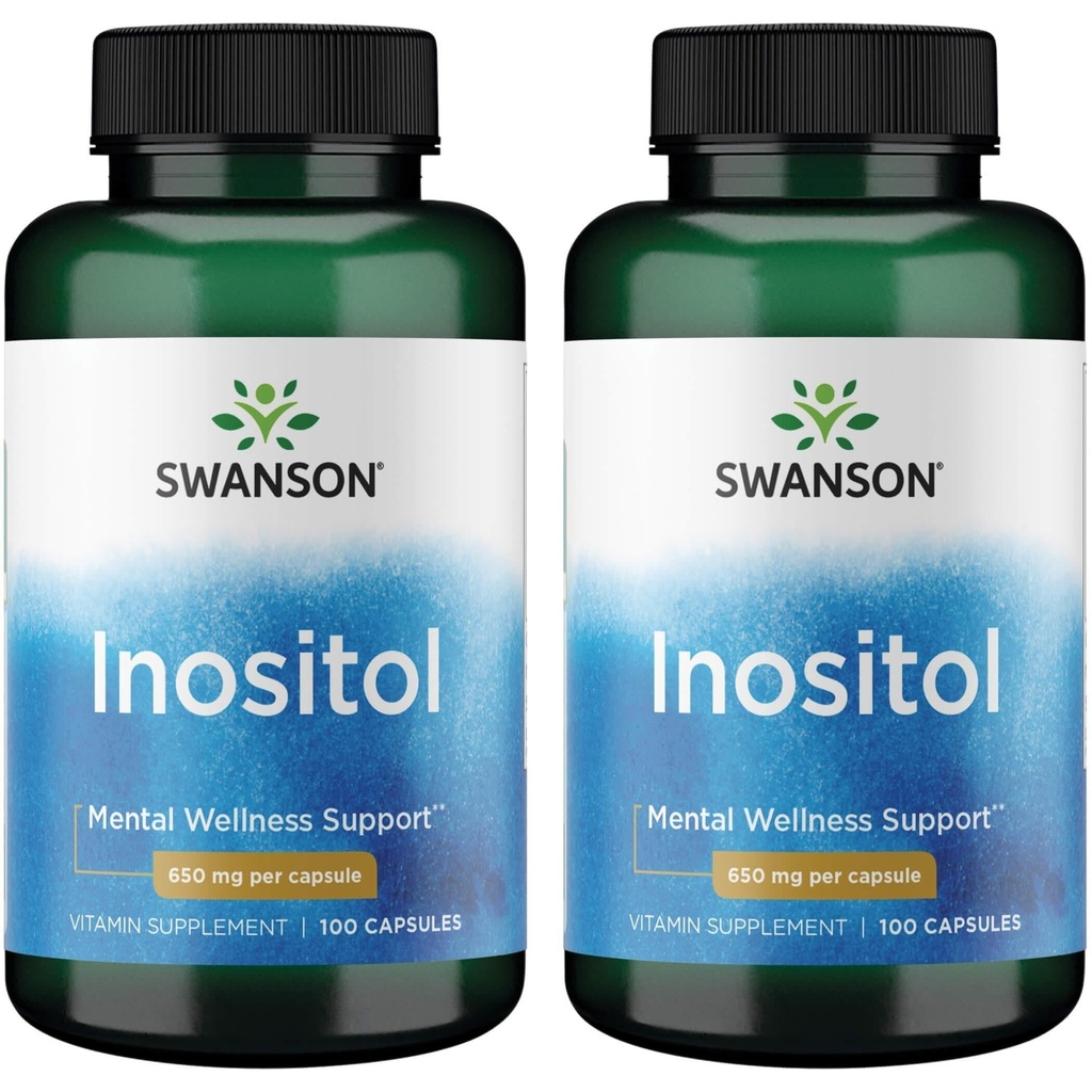 Swanson Inositol 650 Milligram 100 kapsler (2 stk.)