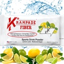 Krampade Fiber Supplement Elektrolytes Powder - 9g Prebiotic Fiber + 2000mg Kalium Supplement + Magnesium Note 124; Cramp Relief