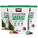 FORCE FACTOR Smarter Green Superfood Chews, 3-Pack, Grønne og Superfoods med Probiotika, Antioxidanter, og Fiber, Grønne supplement til støtte fordøjelse, nitrogenoxid, og energi, 180 Chews