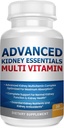 Advanced Nyre Essentials Multivitamin. Nyresupport supplement til komplet nyresundhed. Nyretilskud med nyrevitaminer 30 Caps