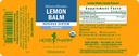 Herb Pharm Certified Organic Lemon Balm Liquid Extract for Calming Nervesystemet Support, Organic Cane Alkohol, 1 Ounce (Pack of 5)