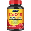 CoQ10 400mg SoftGels COQ10 - CQ10 Coenzym Q10 Supplement, Plus PQQ, Omega 3, og E-vitamin, for hjerte og cellulær energi, 120 Servere