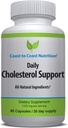 Kolesterol Support - Support Cardiovaskulær & Artery Performance, Target Bad LDL Niveauer & Plaque Calcium Buld- Up - Fremme cirkulation & blodgennemstrømning - 60 kapsler