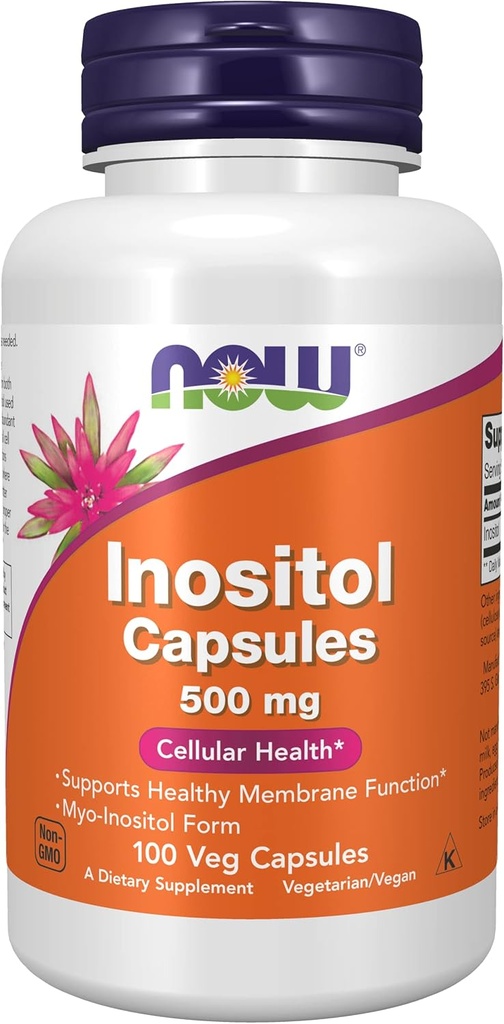 Nu fødevarer, Inositol 500mg, 100 kapsler