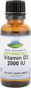 Liquid Vitamin D Drops - Unflavored Kosher D3 Liquid Drops i MCT Oil - 2000iu per Serving - 1oz Flaske