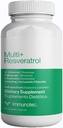 Immunotec - Multi + Resveratrol - Fuld Spectrum Kosttilskud - 13 vitaminer, 5 mineraler, 3 næringsstoffer med Chlorella