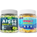 Vegansk Omega 3 Gummies 1 Pack + Sugar Free Omega 3 Gummies for Kids 2 Pack