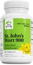 Terry naturligt St John 's Wort 900- 60 tabletter - Giver fuld klinisk dosis - ikke-GMO, Vegan, Gluten Free - 60 Servere