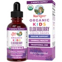 MaryRuth Organics USDA Organic Elderberry Liquid Drops for Kids against 124; Vegan Elderberry Extract Organic Glycerin
