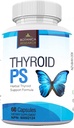 Thyroid Support Complex Supplement: Alle naturlige Glandular System: bedre fokus, koncentration, PS Hormone Balance Energy Boost - 60 Veggie Vitamin kapsler