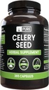 Pure Original Ingredienser Selleri Seed Ingen Magnesium eller ris Fyldere, Altid Pure, Lab Verified (365 kapsler)