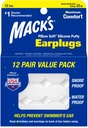 Mack 's Pillow Soft Silicone Earplups, 12 Par - Den oprindelige Modable Silicone Putty Ear Plugs til søvn, snorken, svømning, rejser, koncerter og studying i 124; Lavet i USA