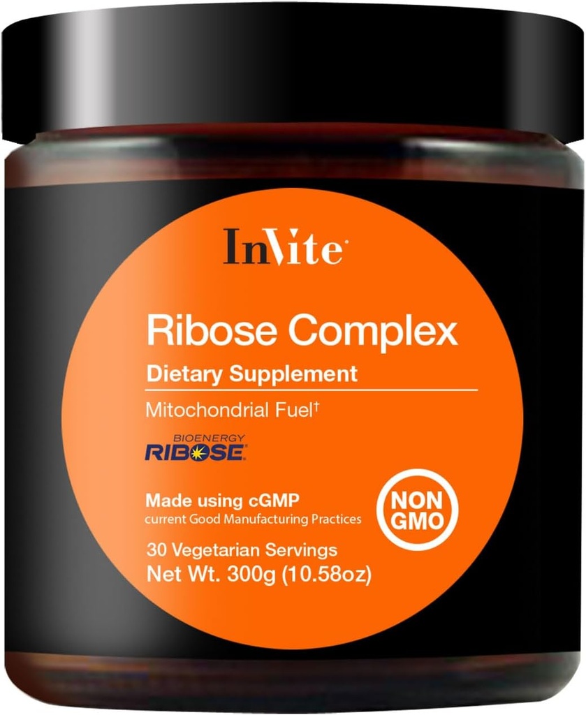 Invite Health Ribose Complex - Supports Energy and Endurance During Exercise Using a Comprehensive Blend of Ingredients, Including D-Ribose - 30 Servings