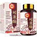 Lumbrokinase 100mg (Max Aktivitet 1. 000.000 LKU), Natokinase 100mg- 2. 000 FU Aktivitet og rød gær Rice 300mg, Potent Lumbrokinase Enzymes Supplement for Circulatory, Cognition, 60 kapsler (pakning med 1)