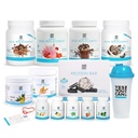 Ja, du kan! All-in-One Kit med Meal Erstatning Shakes, Aloe Vera Drink Mix, Fiber Shake Mixer, Protein Snacks, Kosttilskud - Komplet Wellness Kit