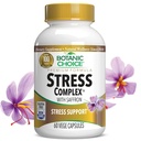 Botanic Choice Stress Complex Kapsler - Mood & Memory Support med Safran, Ashwagandha, Rhodiola - Glutenfri, 60 Kapsler