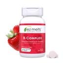 EZ smelter opløselig vitamin B- kompleks med methyl B12 og methylfolat, sukkerfri, 2-måned Supply - 1 pakke