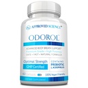 Godkendte Science Odorol - 60 kapsler - frisk dårlig ånde og krop lugt - Indeholder L.acidophilus, grøn te, Magnolia Bark, pebermynte olie, og Fennel - Alle naturlige, Vegansk venlige, ikke-GMO