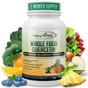 MoxyVites Quercetin med bromelain 500mg Supplement - Bioactive Phytosome Complex, Pure Organic Hel Food Seasonal Support, Antioxidant, 20X Absorption & Bioavailability- 120 Caps