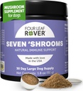 Four Leaf Rover Seven Shrooms - Økologisk Mushroom supplement til hunde - Veterinarian Formuleret hel Mushroom ekstrakt
